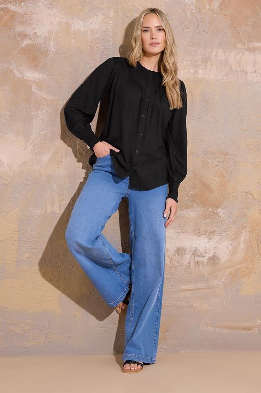 Evans LTS Tall Black Long Sleeve Blouse