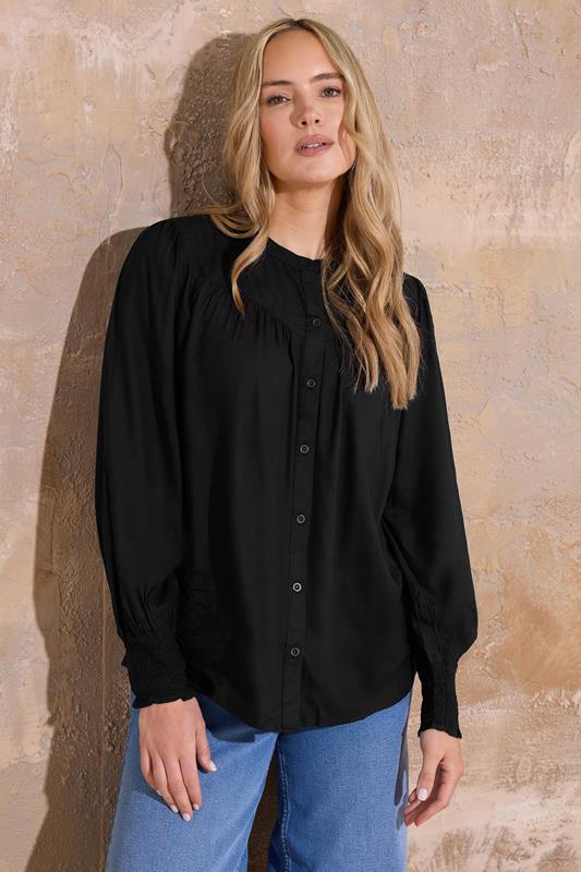 evans LTS Tall Black Long Sleeve Blouse