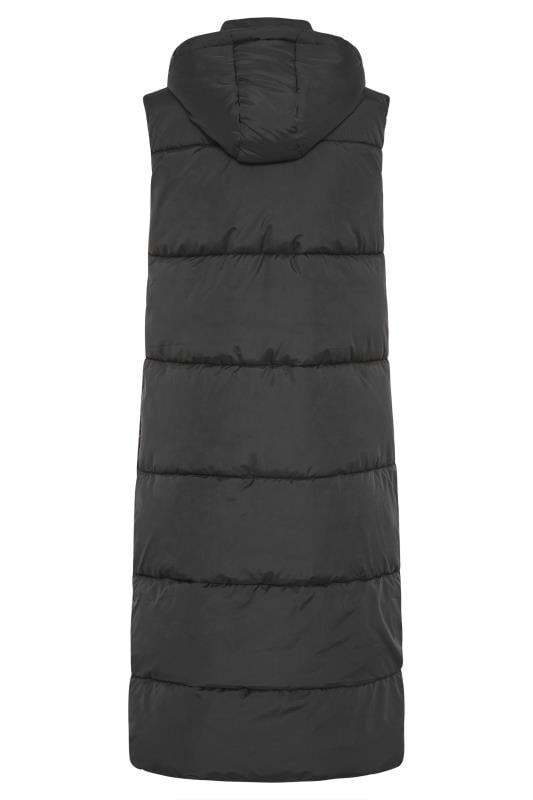 Evans LTS Tall Black Longline Hooded Puffer Gilet