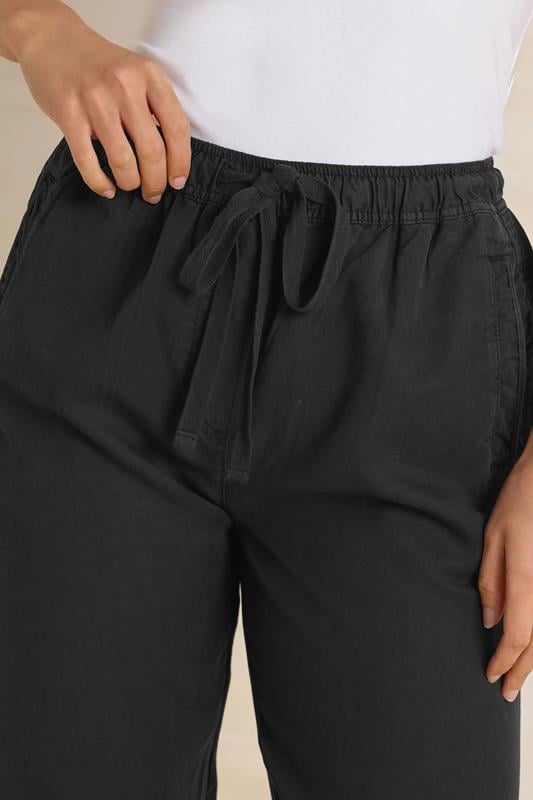 Evans LTS Tall Black Lyocell Blend Joggers
