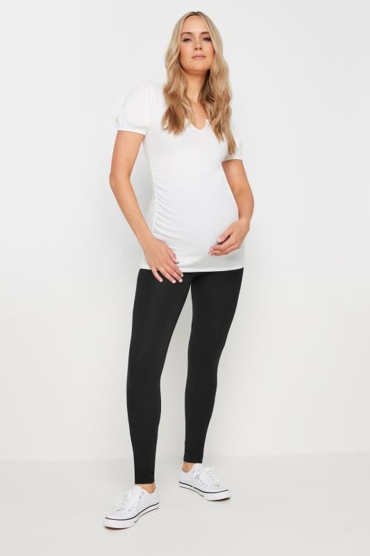 Evans LTS Tall Black Maternity Basic Leggings