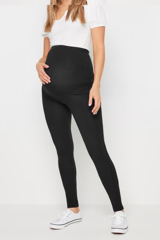 Evans LTS Tall Black Maternity Basic Leggings
