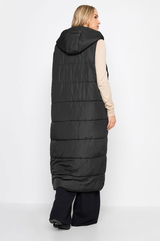 Evans LTS Tall Black Midaxi Puffer Gilet