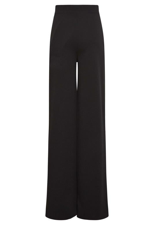 Evans LTS Tall Black Pin Tuck Wide Leg Trousers (Q)