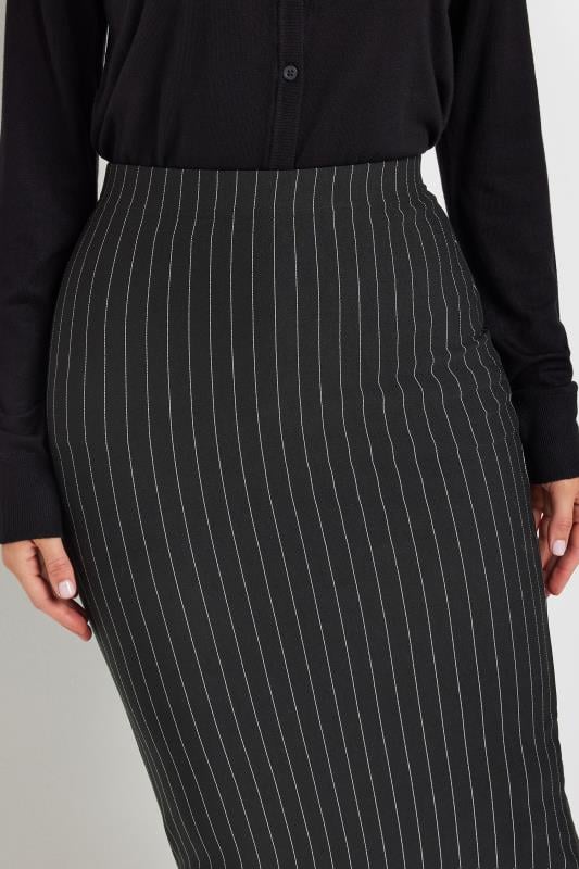 Evans LTS Tall Black Pinstripe Midaxi Skirt