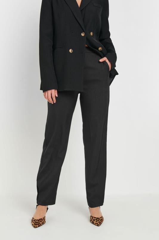 Evans LTS Tall Black Pleated Barrel Leg Trousers