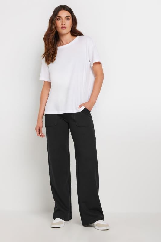 Evans LTS Tall Black Pocket Patch Wide Leg Joggers