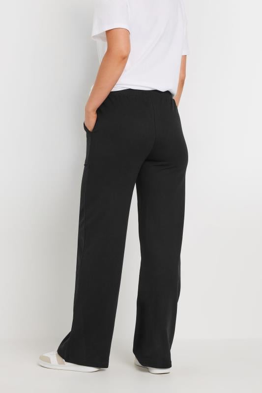 Evans LTS Tall Black Pocket Patch Wide Leg Joggers