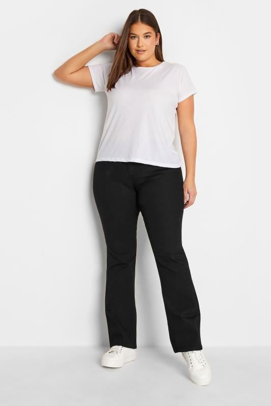 Evans LTS Tall Black RAE Stretch Bootcut Jeans