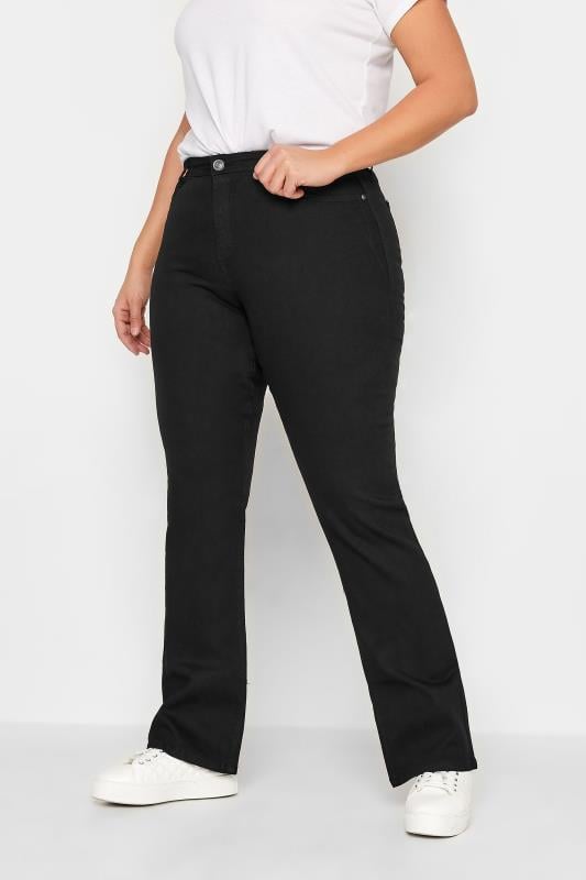 evans LTS Tall Black RAE Stretch Bootcut Jeans