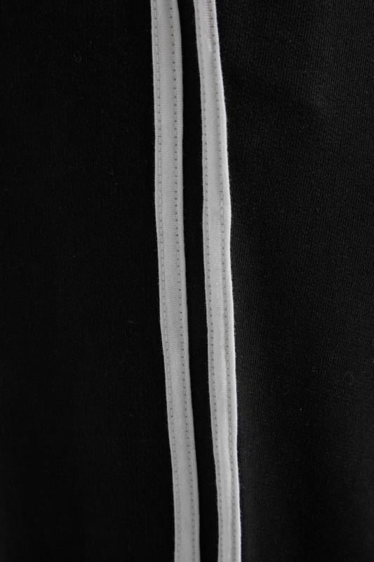 Evans LTS Tall Black Side Stripe Stretch Jogger