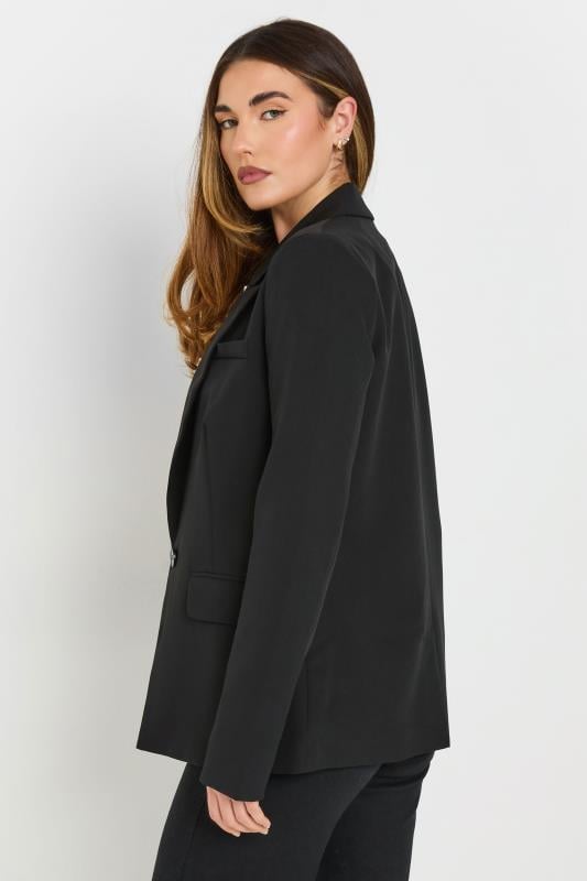 Evans LTS Tall Black Single Breasted Blazer
