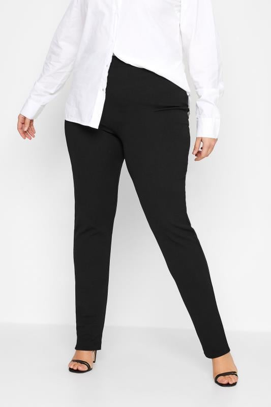 evans LTS Tall Black Slim Leg Stretch Trousers