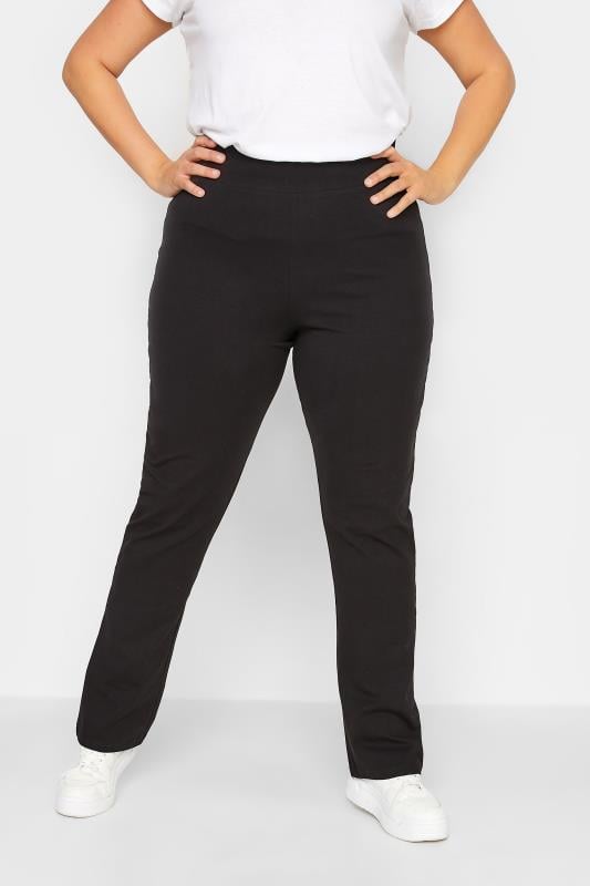 evans LTS Tall Black Slim Leg Yoga Pants