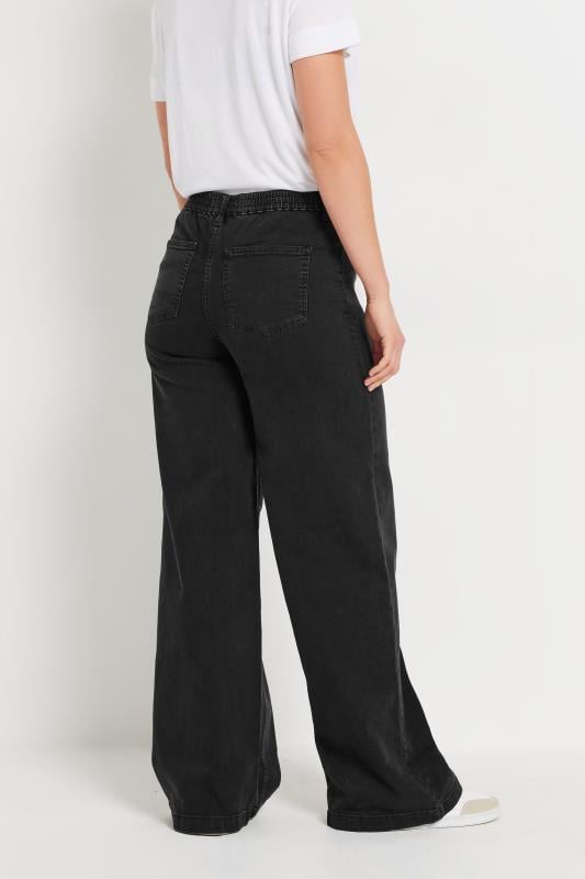 Evans LTS Tall Black Slouch Jeans