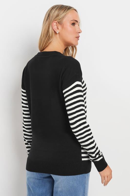 Evans LTS Tall Black Star & Stripe Print Jumper