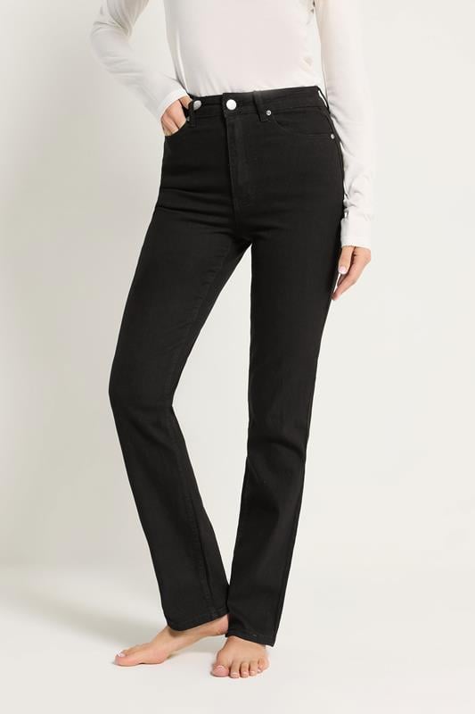 Evans LTS Tall Black Straight Leg Jeans