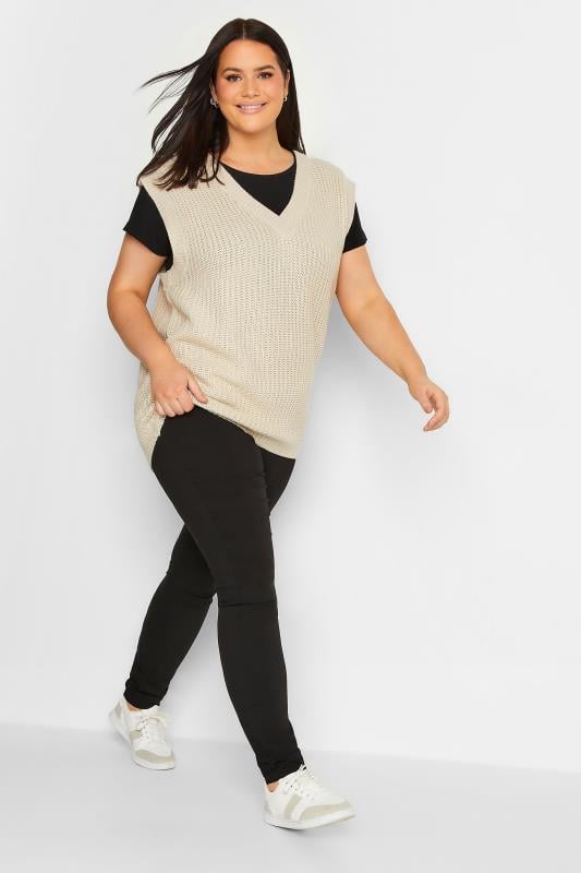 Evans LTS Tall Black Stretch Skinny Trousers