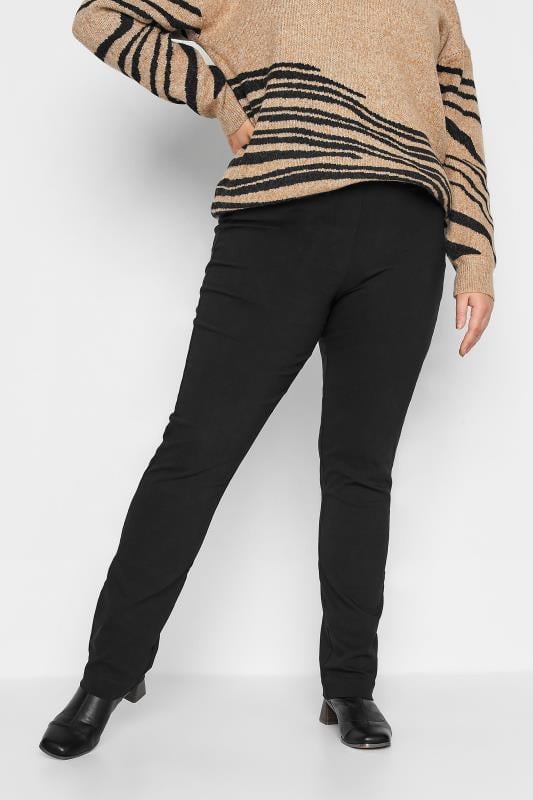 Evans LTS Tall Black Stretch Straight Leg Trousers