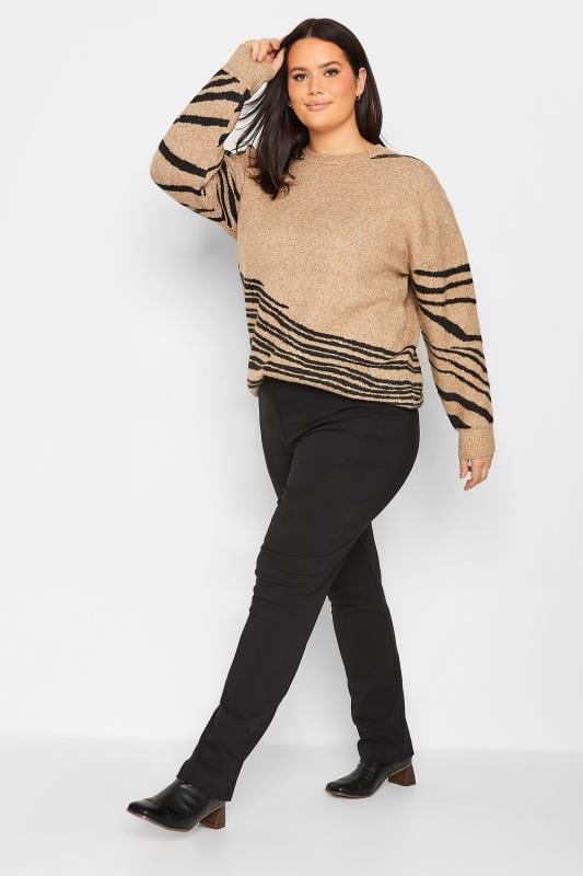 Evans LTS Tall Black Stretch Straight Leg Trousers