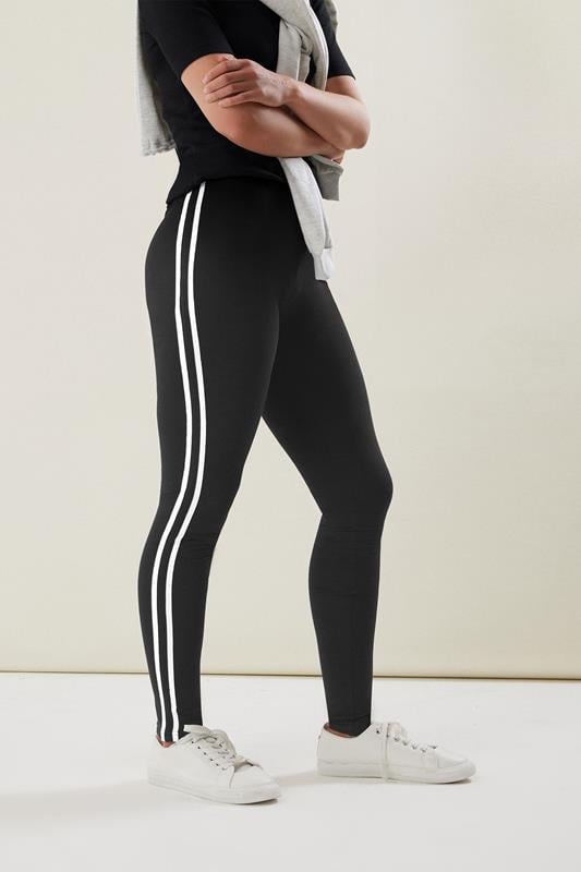 Evans LTS Tall Black Stripe Legging