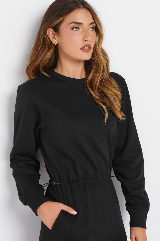 Evans LTS Tall Black Sweatshirt Midi Dress