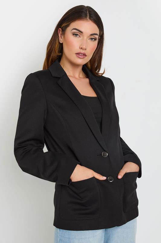 Evans LTS Tall Black Tailored Button Blazer