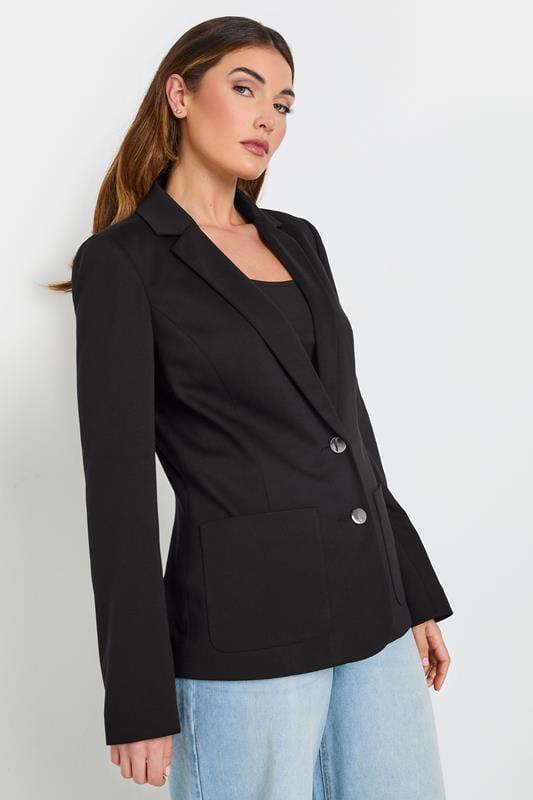 Evans LTS Tall Black Tailored Button Blazer
