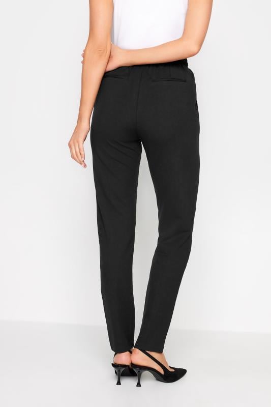 Evans LTS Tall Black Tie Waist Trousers
