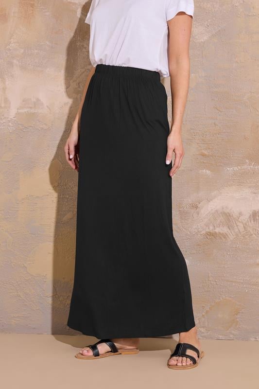 Evans LTS Tall Black Tube Maxi Skirt