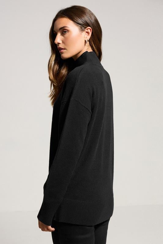 Evans LTS Tall Black Turtle Neck Jumper