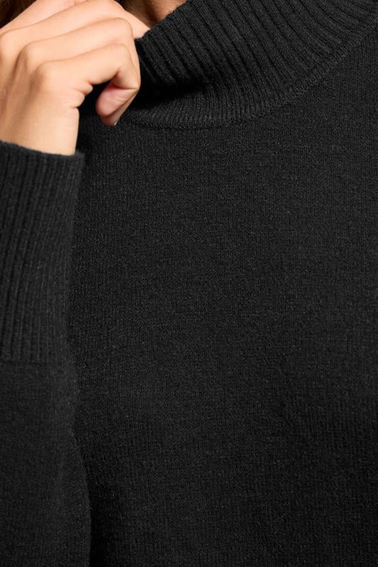 Evans LTS Tall Black Turtle Neck Jumper