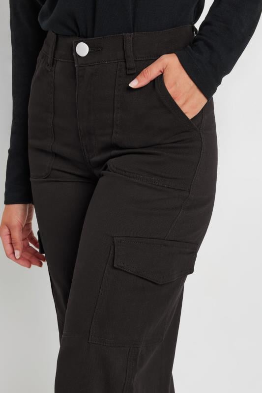 Evans LTS Tall Black Utility Cargo Trousers
