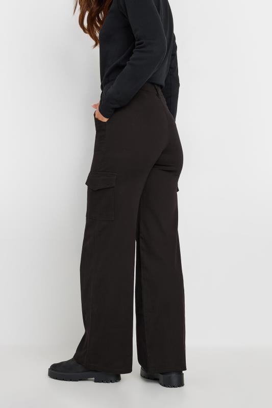 Evans LTS Tall Black Utility Cargo Trousers