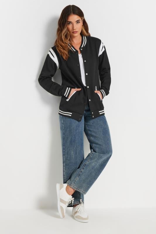 Evans LTS Tall Black Varsity Bomber Jacket