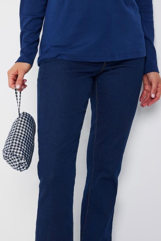 Evans LTS Tall Black & White Gingham Pocket Parka