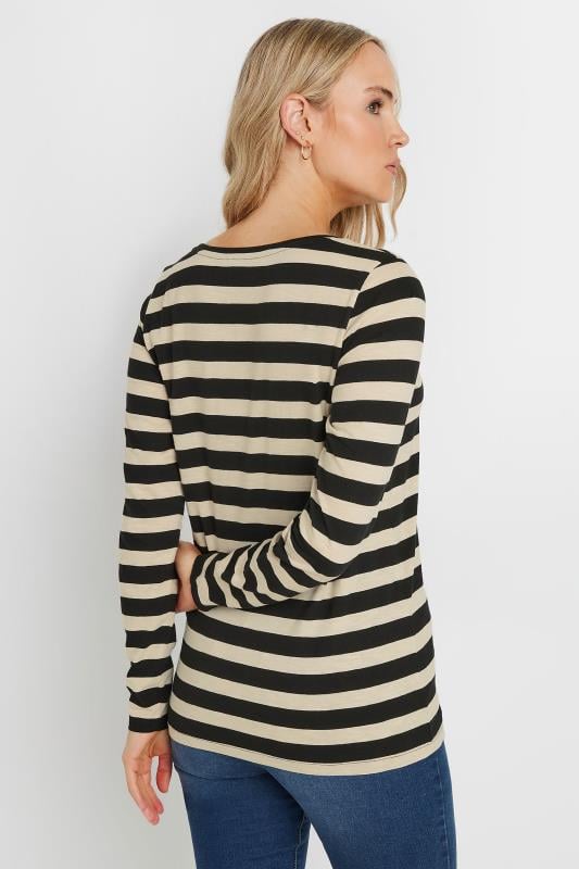 Evans LTS Tall Black & White Long Sleeve T-Shirt Top