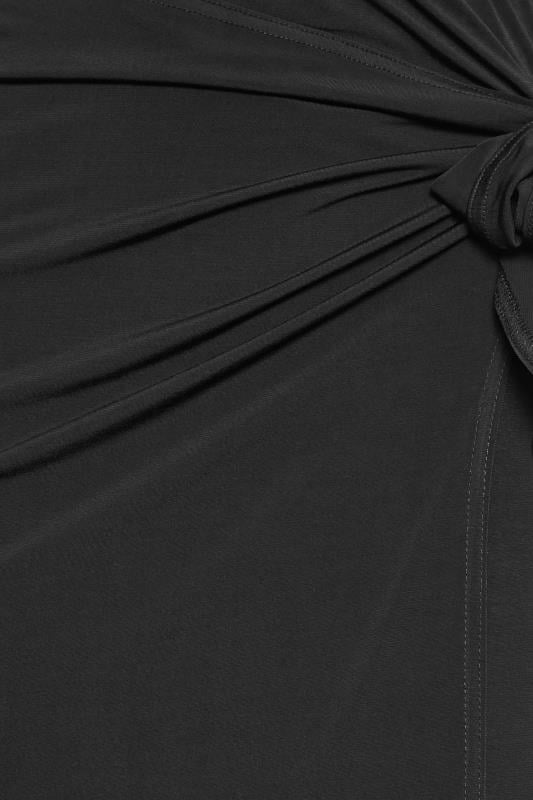 Evans LTS Tall Black Wrap Midi Skirt