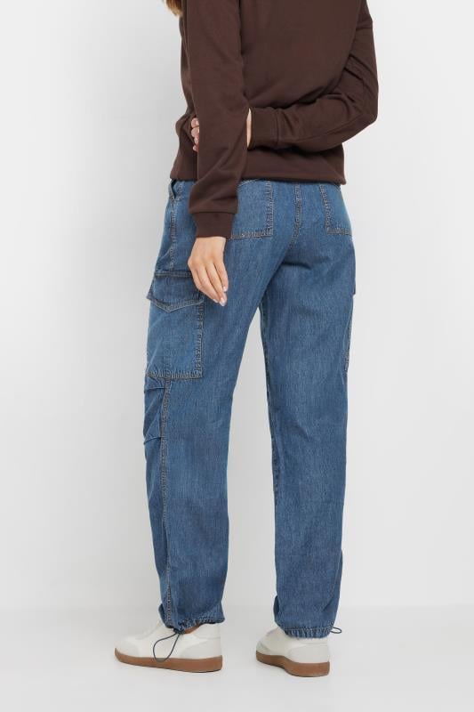 Evans LTS Tall Blue Denim Utility Cargo Trousers