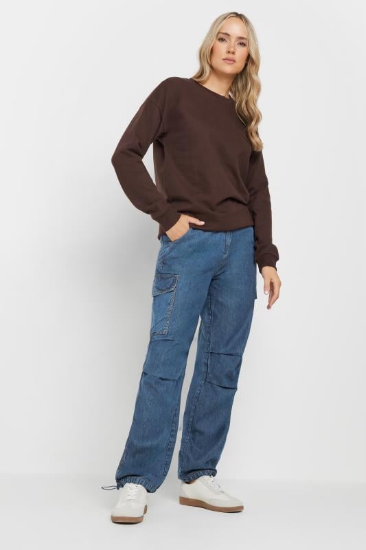 evans LTS Tall Blue Denim Utility Cargo Trousers