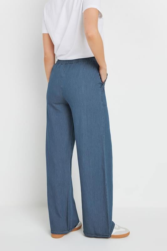 Evans LTS Tall Blue Denim Wide Leg Jogger