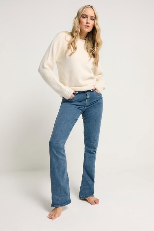 evans LTS Tall Blue Mid Wash Stretch Bootcut Jeans