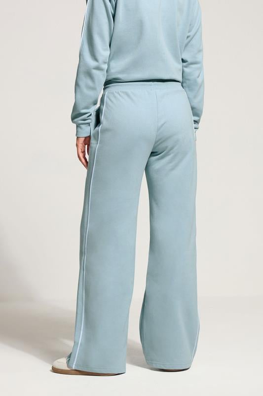 Evans LTS Tall Blue Piped Wide Leg Joggers