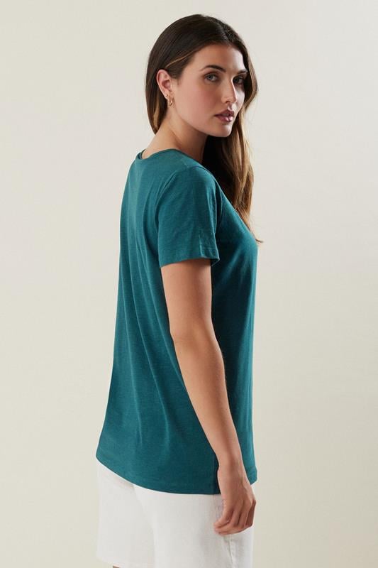 Evans LTS Tall Blue V-Neck Short Sleeve T-Shirt