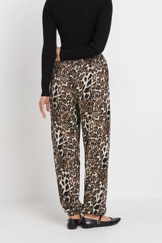 Evans LTS Tall Brown Leopard Print Joggers