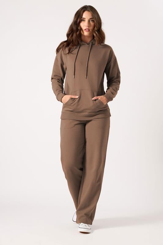 Evans LTS Tall Brown Wide Leg Jogger