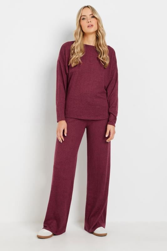 Evans LTS Tall Burgundy Red Batwing Jumper