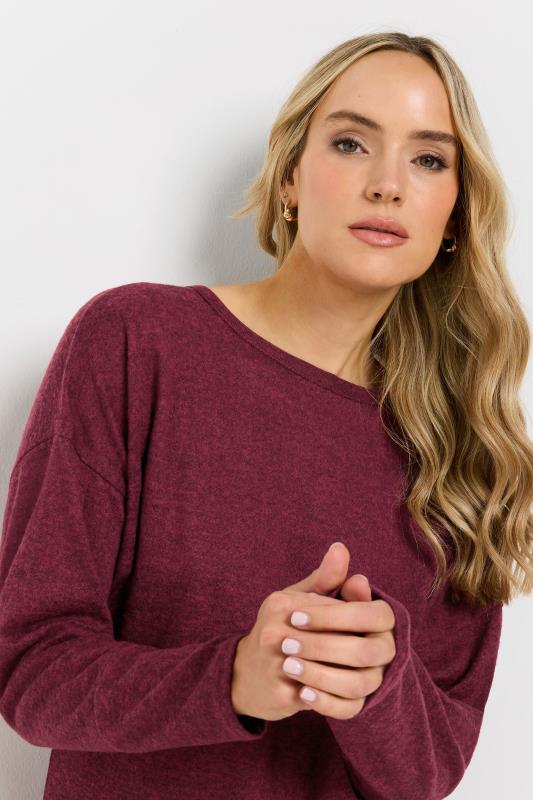 Evans LTS Tall Burgundy Red Batwing Jumper