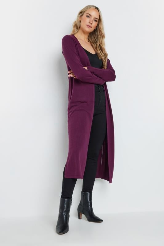 Evans LTS Tall Burgundy Red Longline Cardigan