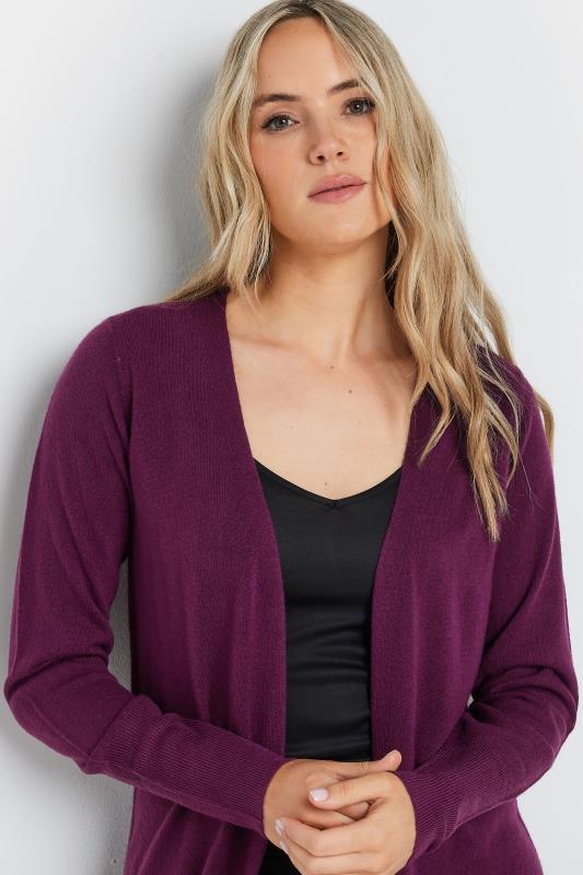 Evans LTS Tall Burgundy Red Longline Cardigan